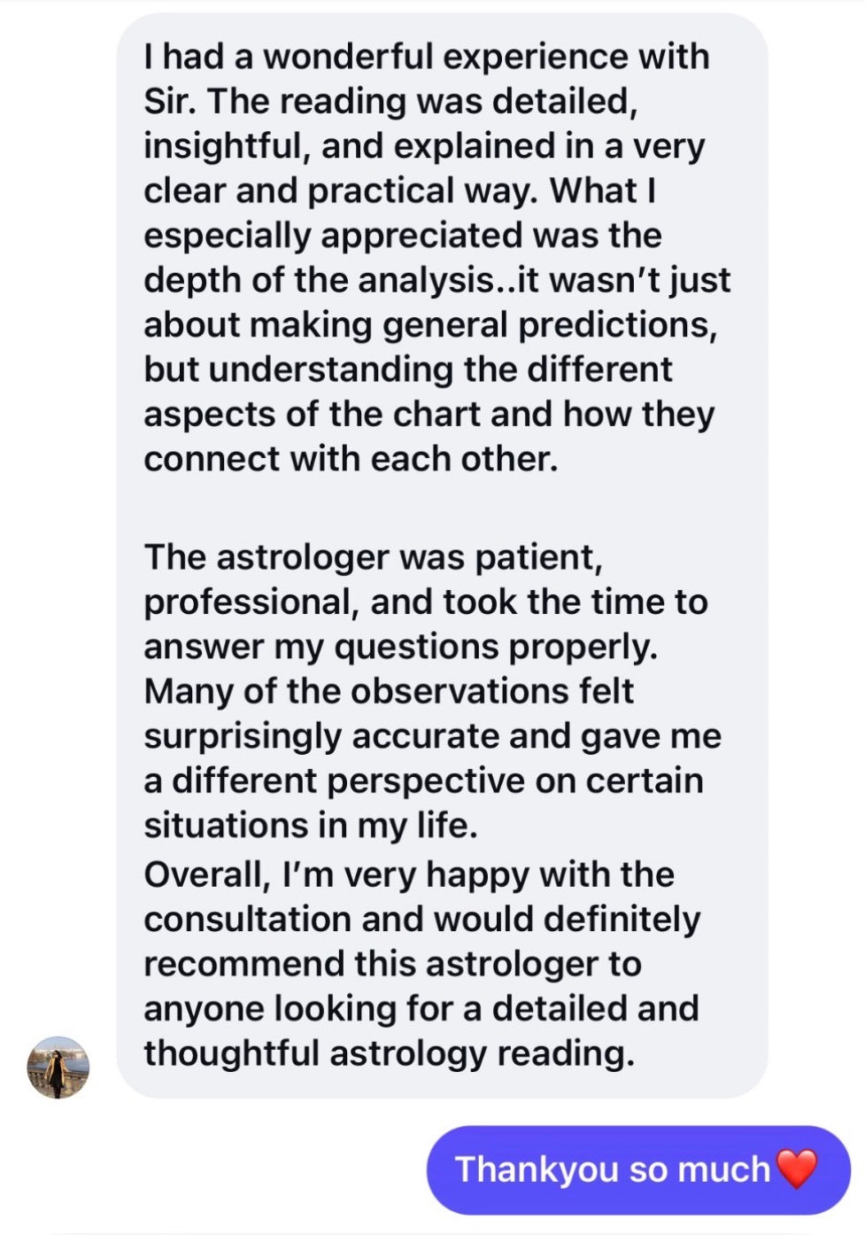 Client review 27 shared with I CAN PREDICT