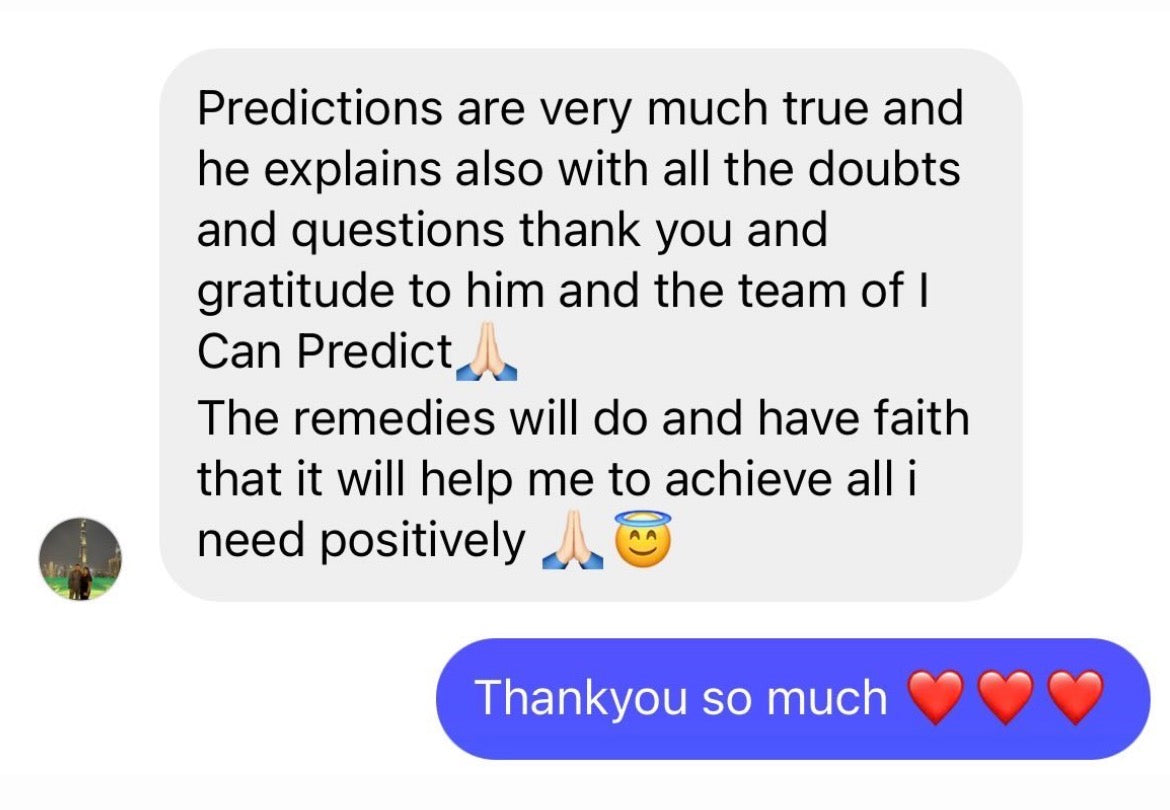 Client review 29 shared with I CAN PREDICT