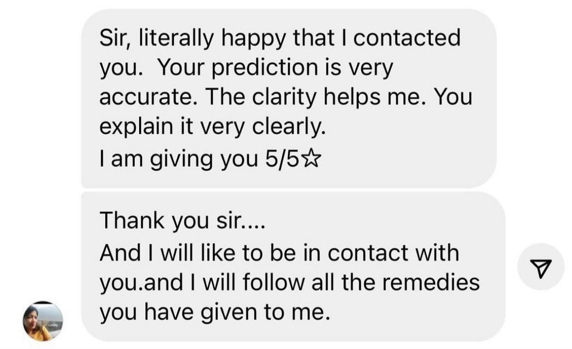 Client review 37 shared with I CAN PREDICT